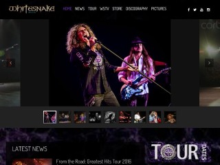 Screenshot sito: Whitesnake