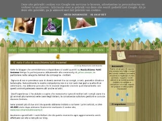 Screenshot sito: Rosicchiamo Tutti Insieme
