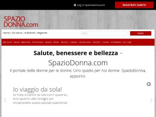 Screenshot sito: Spaziodonna.com