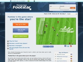 Screenshot sito: Footstar