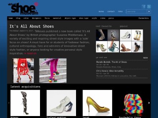 Screenshot sito: Virtual Shoe Museum