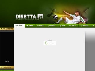 Screenshot sito: Diretta.it