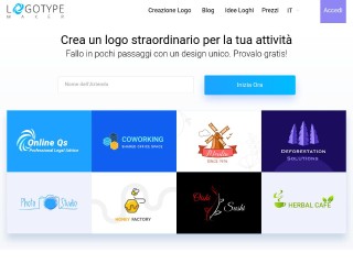 Screenshot sito: LogoTypeMaker