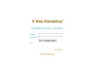 Screenshot sito: Corso Web marketing