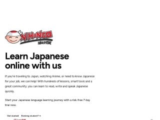 Screenshot sito: NihongoMaster