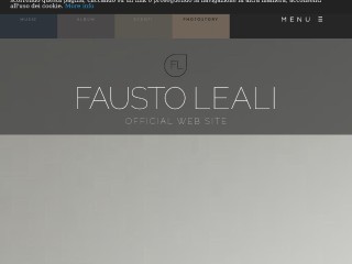 Screenshot sito: Fausto Leali
