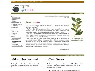 Screenshot sito: Teatime.it