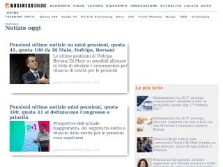 Screenshot sito: Business Online