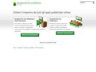 Screenshot sito: DoubleClick for Publishers