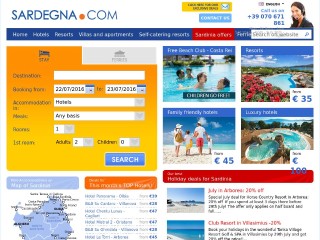 Screenshot sito: Sardegna.com