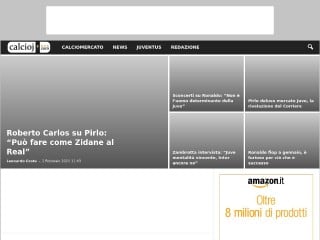 Screenshot sito: Calcioj.com