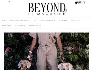 Screenshot sito: Beyond the Magazine