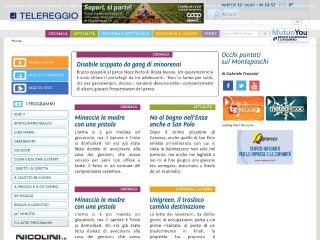 Screenshot sito: Telereggio.it
