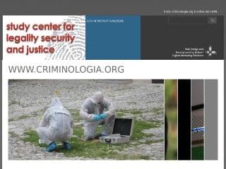 Screenshot sito: Criminologia.org