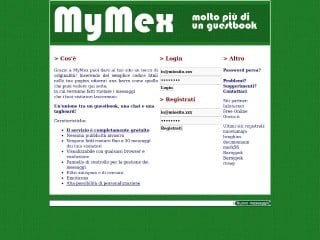 Screenshot sito: Mymex