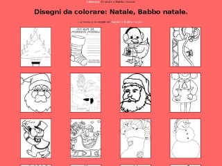 Screenshot sito: Colorare.net Natale