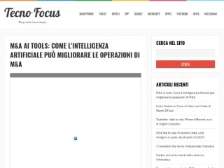 Screenshot sito: TecnoFocus.it