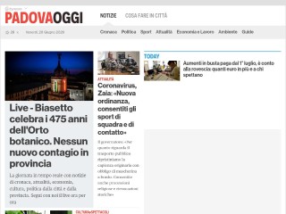 Screenshot sito: PadovaOggi