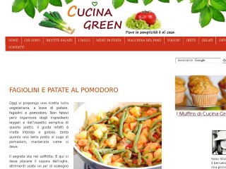 Screenshot sito: Cucina Green