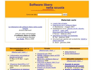 Screenshot sito: Linuxdidattica.org