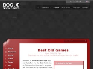Screenshot sito: Bestoldgames