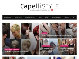 Screenshot sito: CapelliStyle