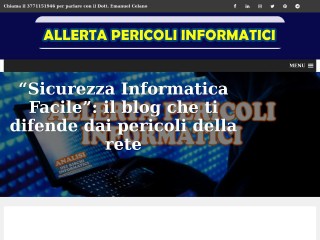 Screenshot sito: Sicurezza Informatica Facile