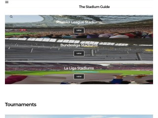 Screenshot sito: StadiumGuide