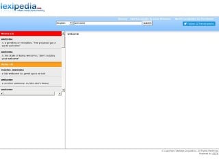Screenshot sito: Lexipedia