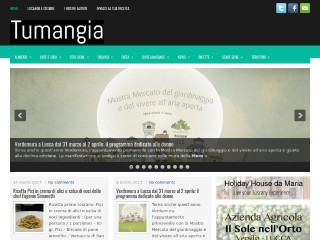 Screenshot sito: Tumangia
