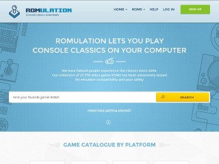 Screenshot sito: Romulation