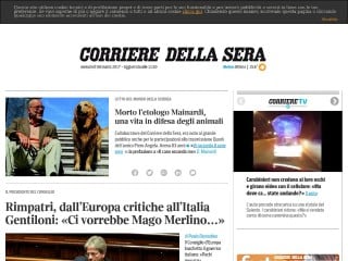 Screenshot sito: Corriere.it City