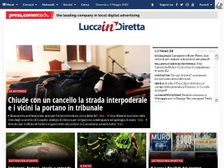 Screenshot sito: Luccaindiretta.it