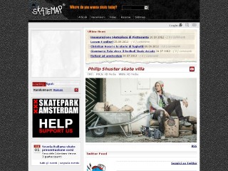 Screenshot sito: SkateMap
