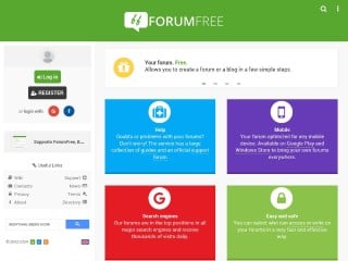 Screenshot sito: ForumFree