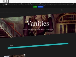 Screenshot sito: Vanities