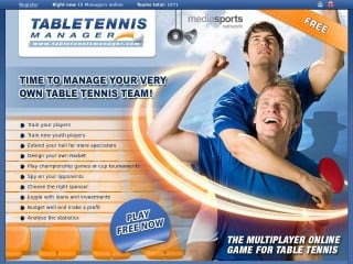 Screenshot sito: TableTennis Manager