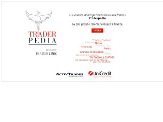 Screenshot sito: Traderpedia.it