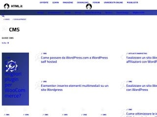 Screenshot sito: CMS HTML.it 