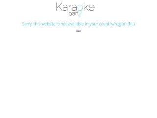 Screenshot sito: KaraokeParty