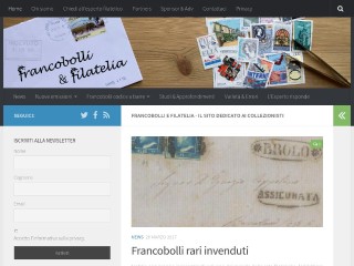 Screenshot sito: Francobolli e Filatelia
