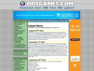 Screenshot sito: Dosgames.com