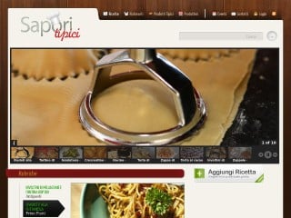 Screenshot sito: Saporitipici.it