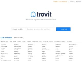 Screenshot sito: Trovit Case