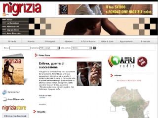 Screenshot sito: Nigrizia.it