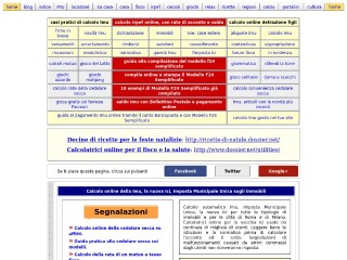 Screenshot sito: Guida ICI
