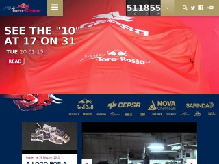 Screenshot sito: Toro Rosso