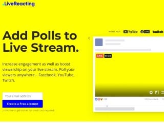 Screenshot sito: Live Stream Polls