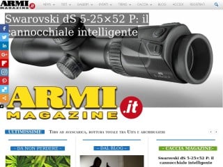 Screenshot sito: ArmiMagazine.it