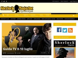 Screenshot sito: Sherlock Magazine